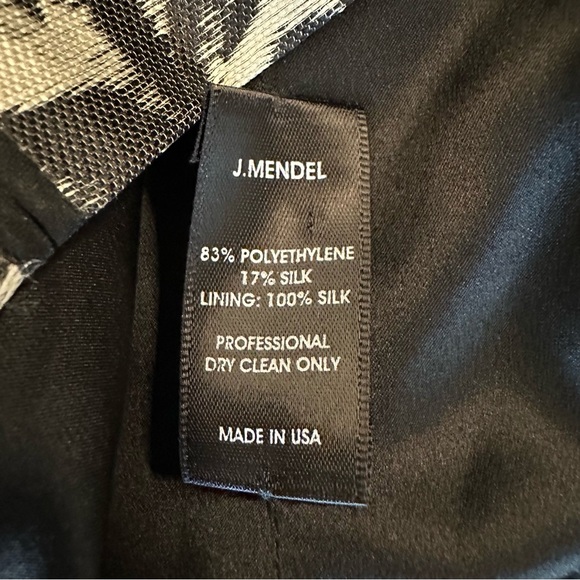 J. Mendel structured dress on Sophia Bush 4 silver/black bamboo - Picture 8 of 11